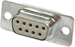 Złącze D-SUB żeńskie Harting 09 67 209 4704, 9 pin, 125 V, do lutowania