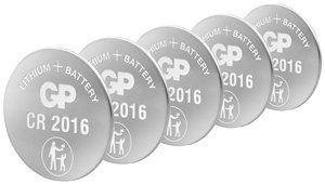 Ogniwo guzikowe GP Batteries GPCR2016STD123C5 litowe 90 mAh 3 V 5 szt.