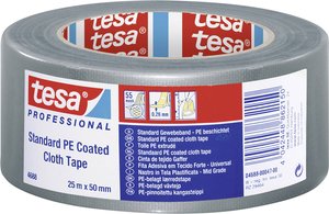 tesaband® 4688 — Wysoce przyczepna standardowa taśma tekstylna do użytku wewnątrz i na zewnątrz Taśma naprawcza tesa tesa® Professional 04688-00047-00  (D x S) 25 m x 50 mm 25 m 1 szt.