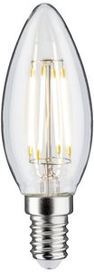 Filament 230V LED Świeca E14 470lm 4.8W 2700K Ściemnialny Przezroczysty Żarówka LED Paulmann 28684 E14 4.8 W 470 lm ciepła biel 1 szt.