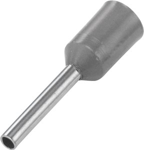 Końcówki kablowe tulejkowe 470508, kołnierz, 2.5 mm2 x 8 mm, szare, 100 szt.