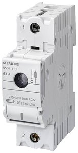 Siemens  5SG7113  Przełącznik rozłączający      Rozmiar bezpiecznika = D02    63 A    230 V  1 szt.