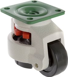 TOOLCRAFT TO-5137968 Kółko obrotowe z regulacją nachylenia 73 mm 750 kg z płytką montażową  Maksymalne obciążenie: 750 kg