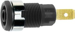 Gniazdo bezpieczeństwa MultiContact SLB 4-F6,3, O 4 mm, 32 A, 1000 V CAT III, czarne
