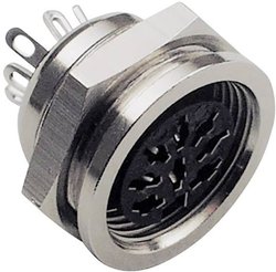 Złącze męskie okrągłe DIN TRU COMPONENTS TC-2504030, złącze żeńskie do wbudowania, 1 szt.