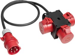 Rozdzielacz siłowy kompaktowy CEE z zasilaniem 16 A Rozdzielacz siłowy kompaktowyz zasilaniem 16 A