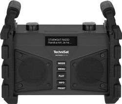 Radio na budowę TechniSat DIGITRADIO 230 OD DAB+, UKW wielokrotne ładowanie, wodoodporny, ochrona przeciwbryzgowa, pyłoszczelny czarny
