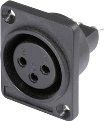 Złącze montażowe XLR, 3-Pin Hicon HI-X3DF-P