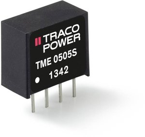 Przetwornica DC/DC TME, 1 W, SIL-4 TracoPower TME 1212S In 12V/DC Out 12V/DC 80mA