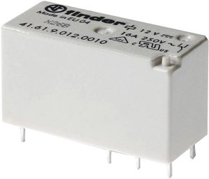 Przekaźnik drukowany Finder 41.61.9.012.0000 41.61.9.012.0000, monostabilny, 1 cewka, 250 V/AC, 16 A, 1 szt.