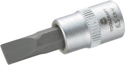 Końcówka klucza nasadowego 6,3 mm (1/4'') z bitem krzyżowym 6,5 mm Nasadka trzpieniowa TOOLCRAFT 816065 płaski 1 szt.