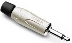 Złącze męskie jack 3,5 mm Amphenol KM2P, niklowany, złącze męskie proste, 1 szt.