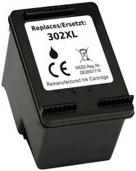 Renkforce Tusz Zamiennik HP 302XL, F6U68AE Czarny atrament Renkforce RF-5633222, 1 szt.