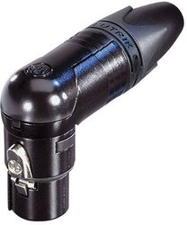 Złącze męskie XLR NC3FRX-BAG Neutrik NC3FRX-BAG złącze żeńskie kątowe Ilość styków: 3 czarny 1 szt.