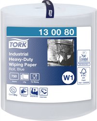 Tork Bardzo mocne przemysłowe chusteczki papierowe, niebieskie W1 Recznik papierowy TORK 130080 1 szt.