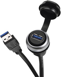 Złącze USB 3.0 Lütze 490113.0030, 30.00 cm, 1 szt.
