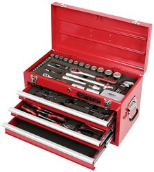 Zestaw narzędzi 1/4",+1/2",, 100 szt. Zestaw narzędzi KS Tools 911.0100