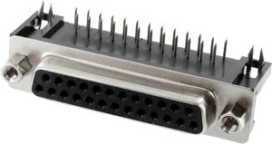 Listwa żeńska D-Sub Connfly DS1037-01-25FNAKT74, rzędy: 2, styki: 25, 1 szt.