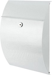 Skrzynka pocztowa Burg Wächter 38700 CAPRI 813 W blacha stalowa biały z zamkiem kluczykowym