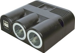 Podwójny rozdzielacz z 2 portami USB ProCar 67324501, Obciążalność prądu maks.: 16 A, 12 - 5 V, 24 - 5 V