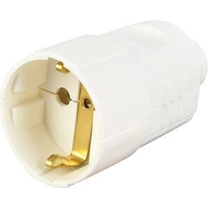 Bachmann 912.270 Typ F biały elektryczny wtyczka Złącze z uziemieniem Bachmann 912.270, IP20