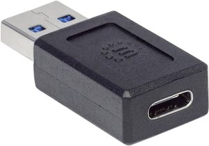 Przejściówka, adapter USB Manhattan 354714, [1x złącze męskie USB-A 3.2 (USB 3.1) - 1x złącze żeńskie USB-C]
