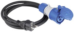 Kabel adaptera kempingowego CEE 1,5 m Adapter CEE AS Schwabe 61406  230 V