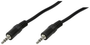 Kabel przyłączeniowy audio stereo, 0,2m Kabel Jack LogiLink CA1048  0.20 m