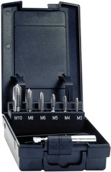 Zestaw wierteł gwintujących ze stali HSSG, 7 szt. Zestaw wierteł gwintujących HSSG Exact, M3 - M10