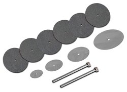 Zestaw tarcz tnących, 6-częściowy + zestaw pił 4 szt. Donau Elektronik 1739 Średnica 22 mm   N/A 1 zest.