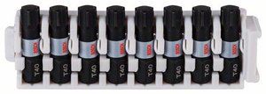 Zestaw bitów do wkrętarek Impact Control, 8 sztuk, z T40, 25 mm  Bosch Accessories 2608522383 2608522383  25 mm