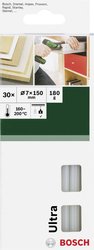 Wkład do pistoletów do klejenia Bosch Accessories 2609256D29, Średnica: 7 mm, 150 mm, przezroczysty (mleczny), 30 szt., 180 g