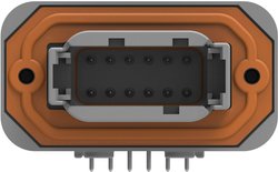 Obudowa złącza pin męskiego na kabel TE Connectivity DTM13-12PA, piny: 12, 1 szt.
