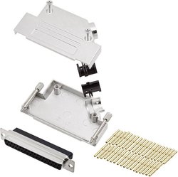Zestaw listew żeńskich D-Sub encitech D45ZK37-DBCS-K 6355-0051-14, rzędy: 2, styki: 37, 45 °, 1 szt.