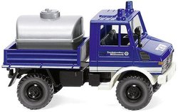 Model pojazdu uprzywilejowanego Wiking 037403 H0 Mercedes Benz Unimog U 1300 „THW”