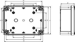 Obudowa do komputera Schneider Electric NSYTBP885 NSYTBP885, IP66, 89 mm x 89 mm x 54 mm, 5 szt.