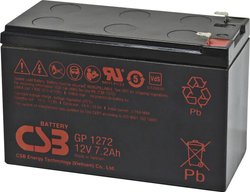 Akumulator ołowiowy CSB Battery GP 1272 Standby USV GP1272F1, AGM, 12 V, 7.2 Ah