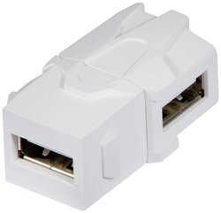 Przejściówka, adapter USB LINDY 60491 60491, [1x złącze żeńskie USB-A 2.0 - 1x złącze żeńskie USB-A 2.0]