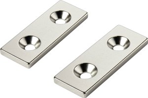 TRU COMPONENTS W40L15T3-2M4 Magnes trwały prostokątny N35   Maksymalna temperatura graniczna: 80 °C