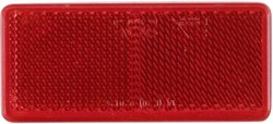 Odblask samochodowy SecoRut 90256, prostokątny czerwony, (D x SZ) 90 mm x 44 mm