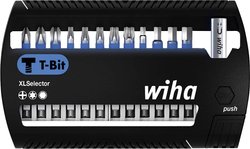 Zestaw bitów Wiha XLSelector T-Bit 50 mm Phillips, TORX®, sześciokąt 31 szt. 1/4 '' Bity Wiha  41831 1 zest. krzyżakowy Phillips, wewnętrzny sześciokąt, TORX Plus