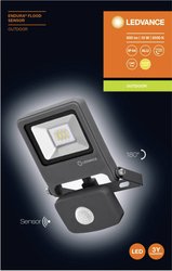 Zewnętrzna lampa punktowa LED z czujnikiem ruchu LEDVANCE ENDURA® FLOOD Sensor Warm White L 4058075292154 10 W 800 lm IP44