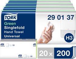 Ręczniki papierowe TORK Zickzack C&C Universal, zielony, N/A, 4000 szt.