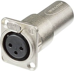 Adapter XLR NA3FDM złącze żeńskie XLR - złącze męskie XLR  Neutrik NA3FDM  1 szt.