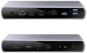 Stacja dokująca Thunderbolt™ 4 do notebooków HYPER Stacja dokująca Thunderbolt™ 4 do notebooków HyperDrive Pasuje do produktów marki: uniwersalny  zasilanie USB-C®, zintegrowany czytnik kart