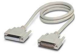 Kabel szeregowy, równoległy Phoenix Contact 1656291, [1x złącze żeńskie D-SUB 25-pin - 1x złącze męskie D-SUB 25-pin], 1.00 m