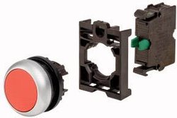 Przycisk Eaton M22-D-R-K10-BVP pierścień przedni z tworzywa sztucznego    1 szt.