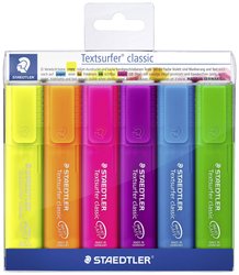 Textsurfer® classic 364 zakreślacz z 6 częściami, różne Marker do tekstu Staedtler