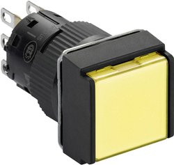 Przycisk podświetlany  Schneider Electric XB6ECW5J1P XB6ECW5J1P, 16 mm, 12 V, 3 A, 1 szt.