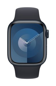 Apple Watch Series 9 GPS + Cellular 41 mm Aluminiowa obudowa Midnight z paskiem sportowym Midnight – S/M Apple Watch Series 9 GPS + Cellular 41 mm Obudowa aluminiowa Opaska sportowa Północ S/M